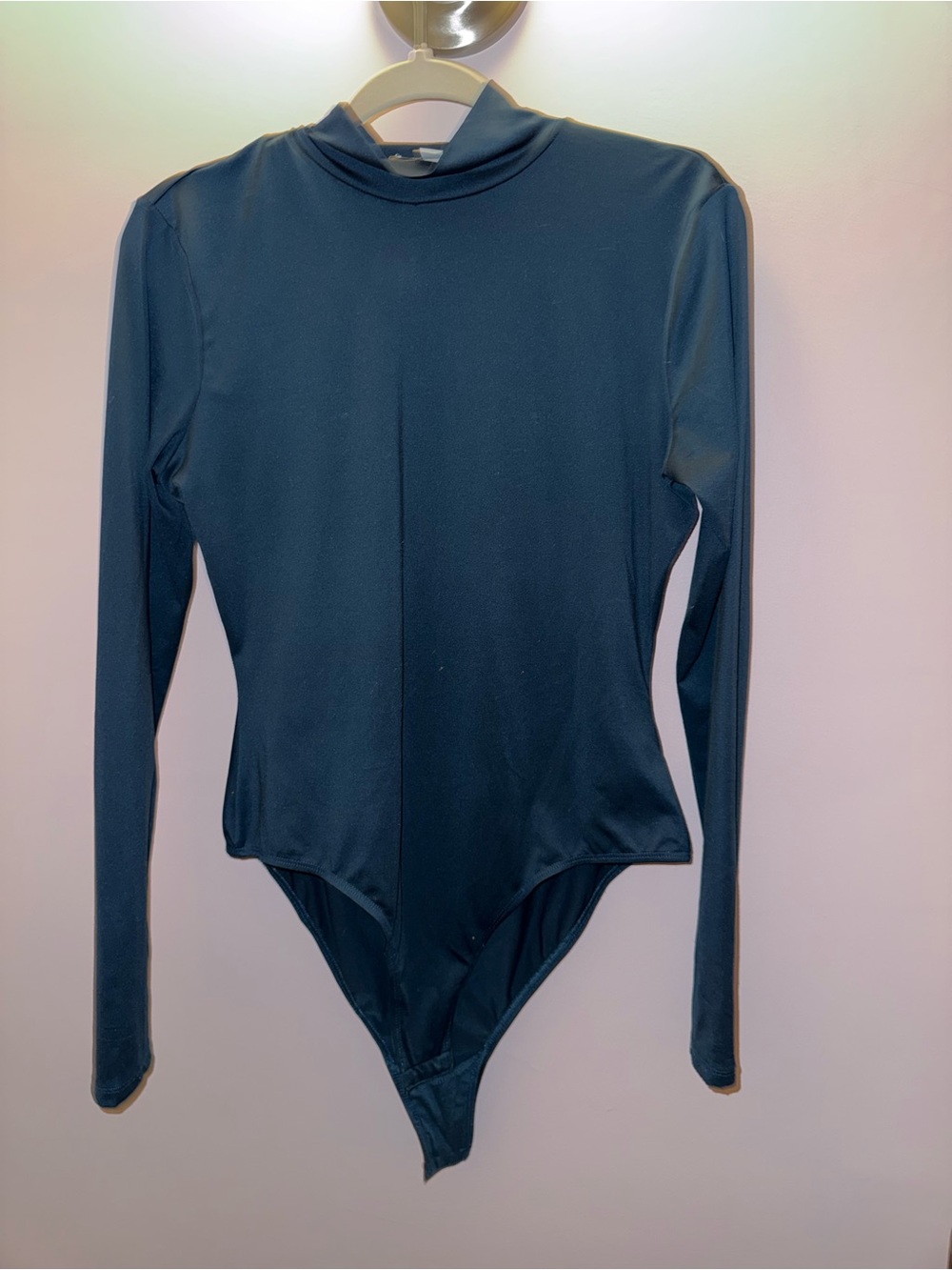 AND NOW THIS Dark Teal Long Sleeve Bodysuit